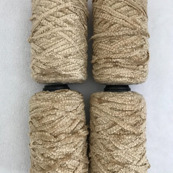 NWOT Vintage Yarn, 4 Cones (42.3 oz), Silk City Fibers, 100% Viscose - Picture 2 of 9